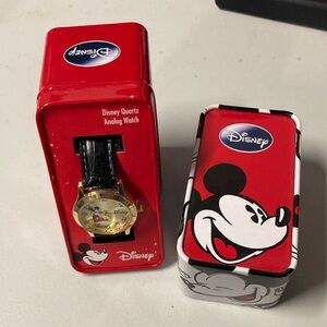 Vintage Disney Mickey Mouse Gold Analog Watch